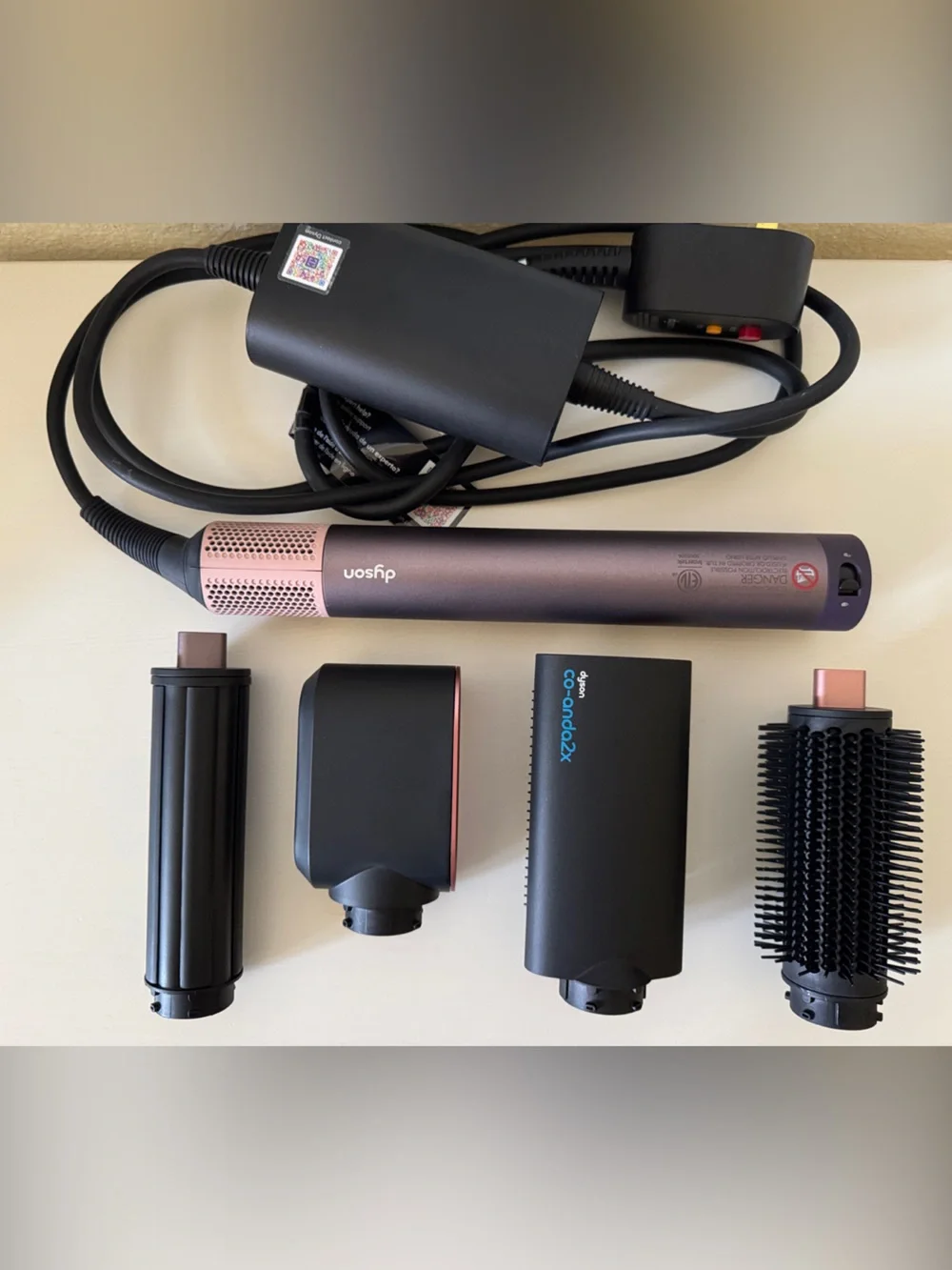 Dyson Airwrap Coanda 2X Multi Styler w/4 Attachments in Jasper Purple Used 2x